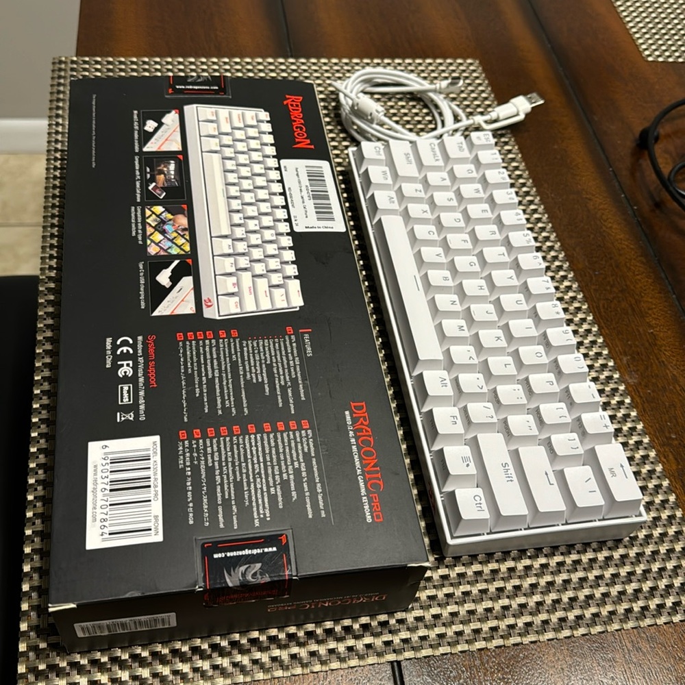 Redragon K530 Pro Draconic 60% Wireless RGB Mechanical Keyboard.